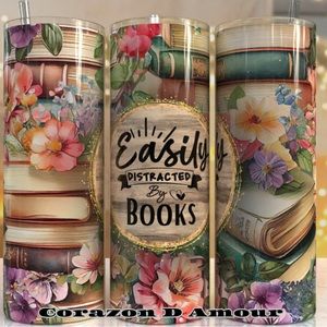 Easily Distracted by Books Tumbler